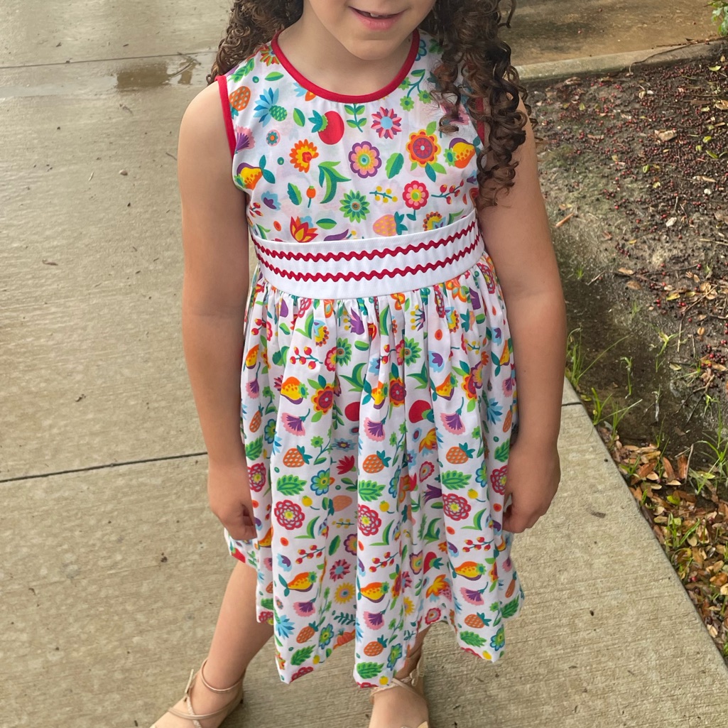 Estrellita Kids Floral/Frutal Colorful Summer Dress